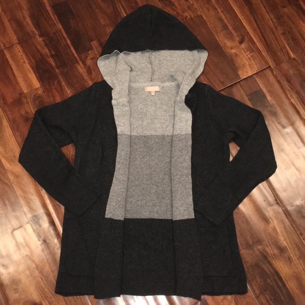 Benedetta B. Merino/cashmere wool blend made in Italy hooded sweater
